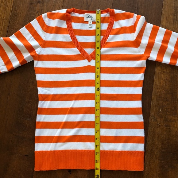 Milly small orange and white striped sweater - Picture 11 of 11